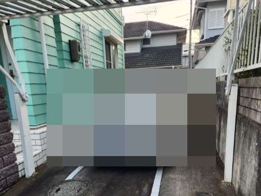 カーポート新設予定場所の様子