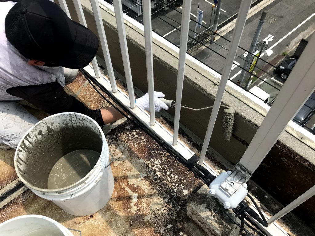 立ち上がり防水施工
