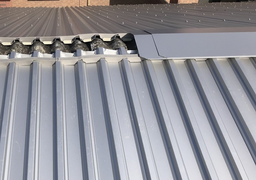 棟部分の施工と防水処理