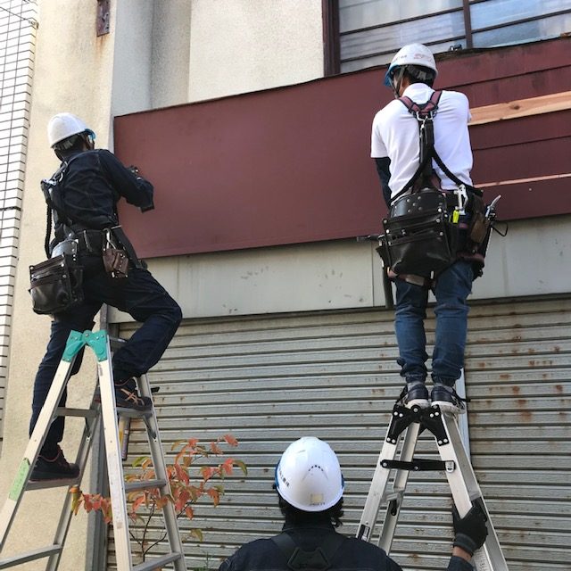 外壁材全面施工