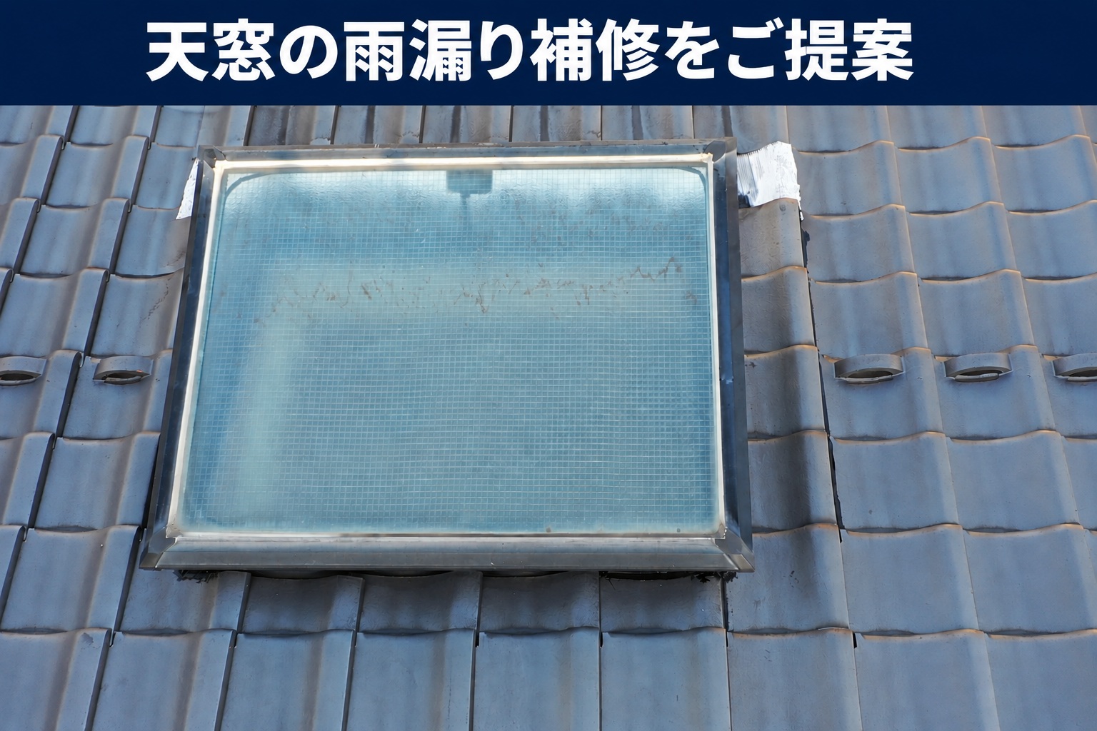 天窓の雨漏り補修をご提案