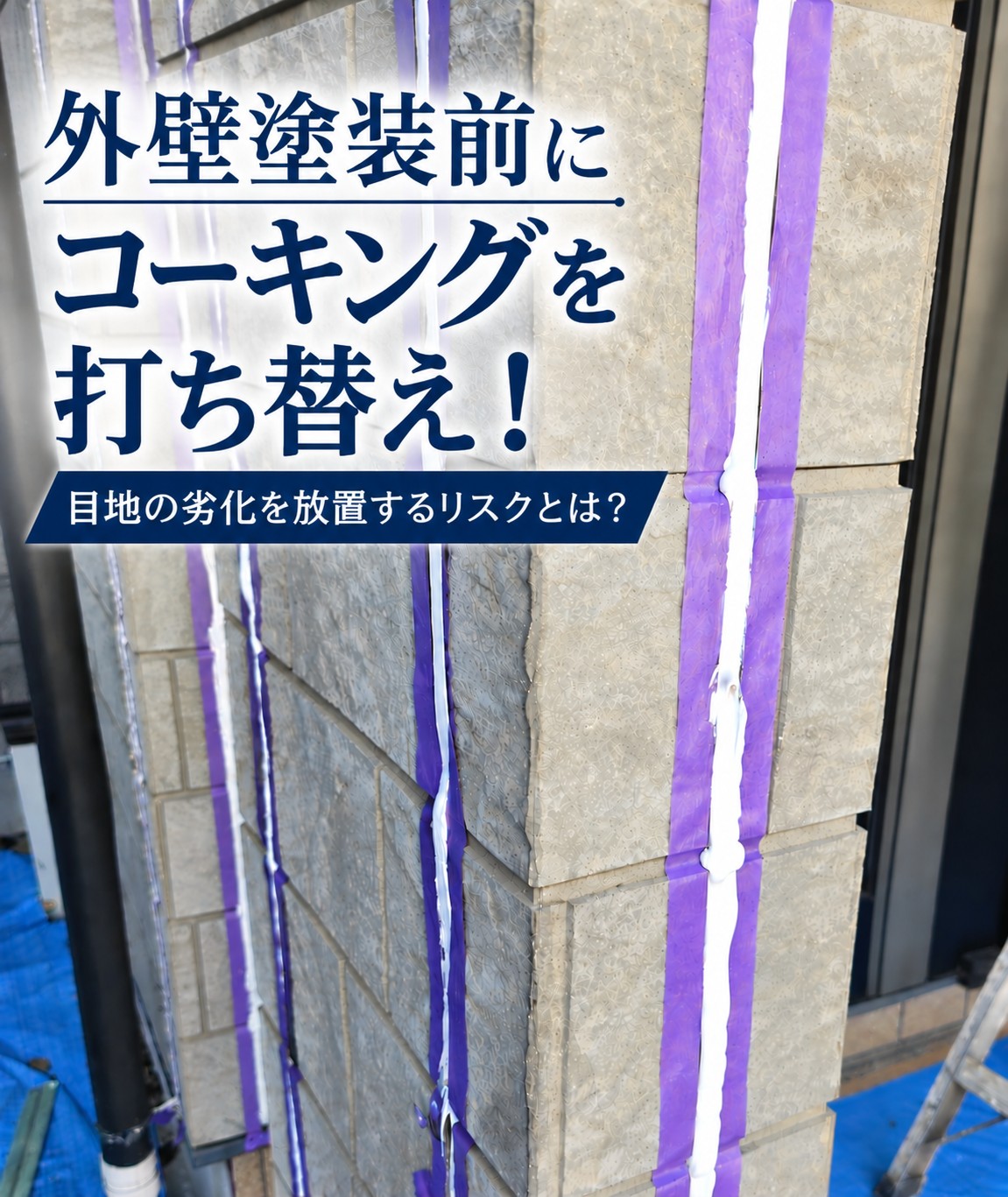 広島市安佐南区｜外壁塗装前にコーキングを打ち替え！目地の劣化を放置するリスクとは？