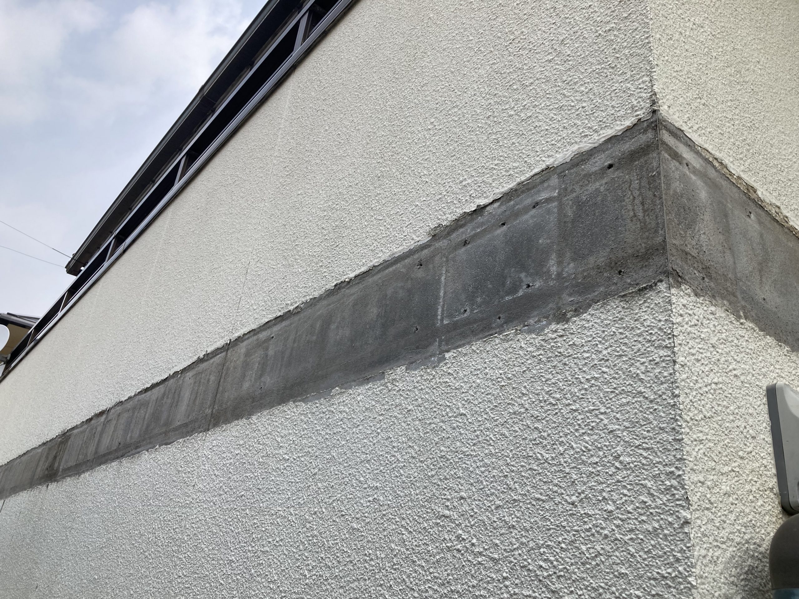 劣化箇所の幕板撤去