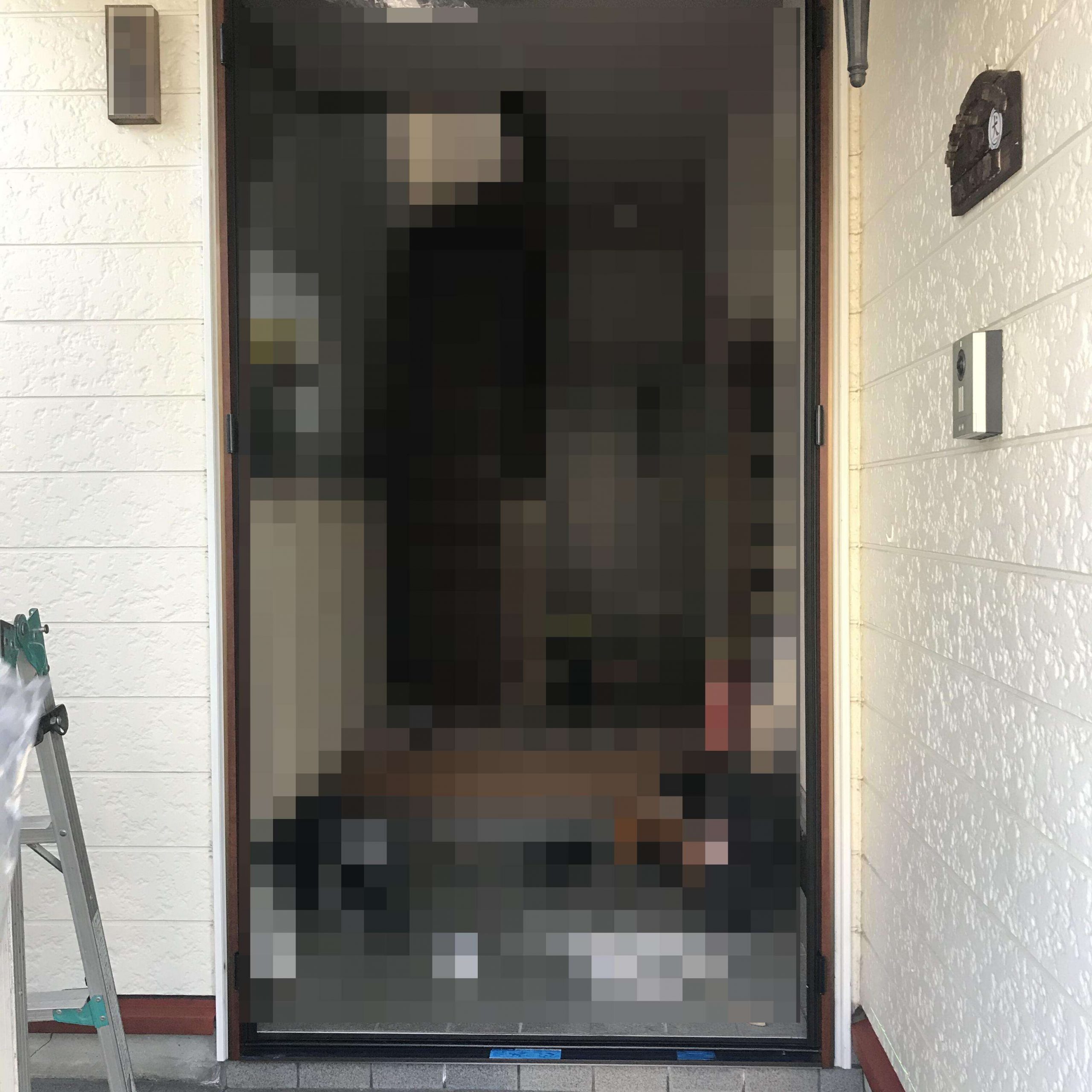 玄関枠の取付け