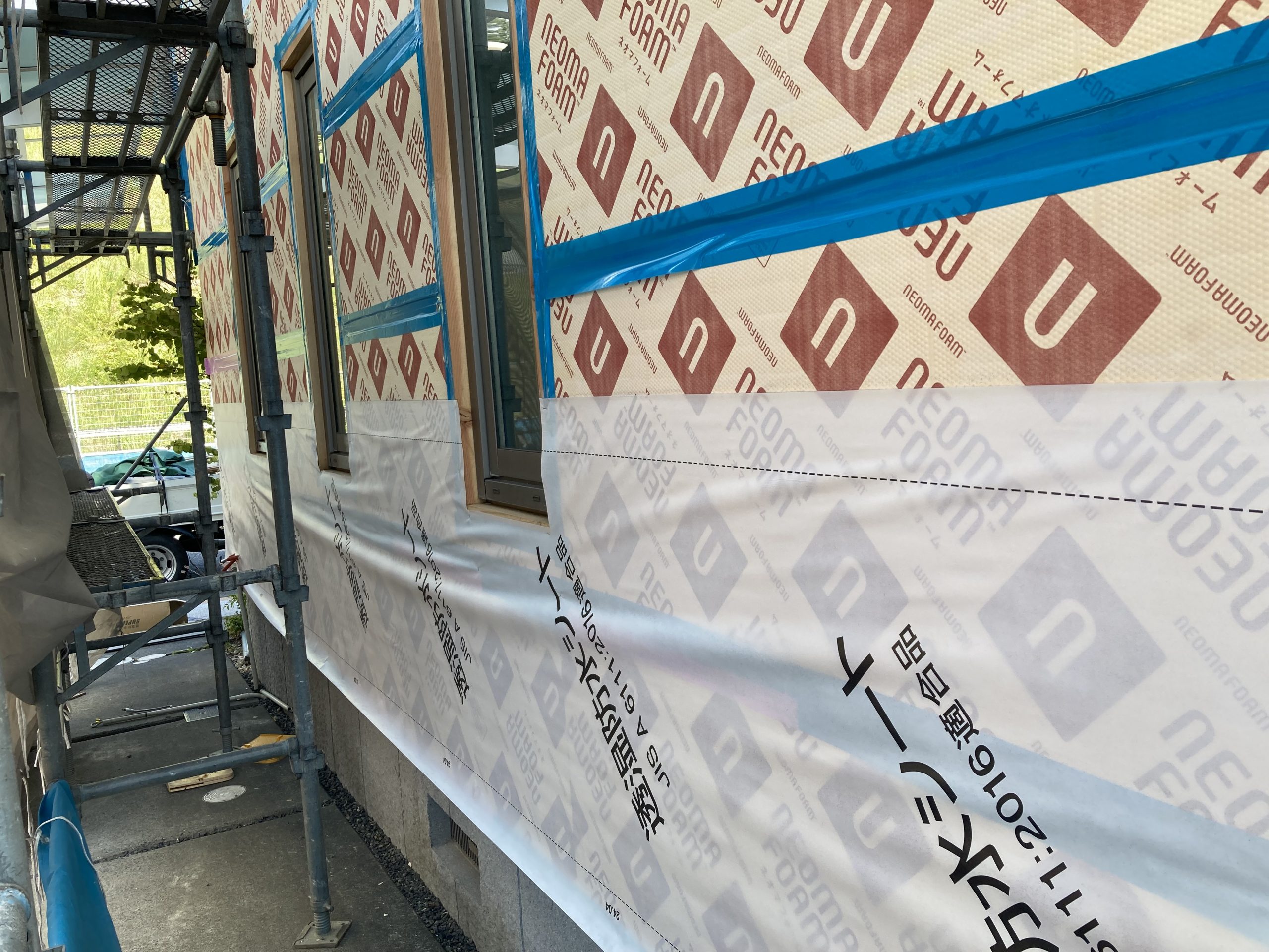 透湿・防水・防風シート貼