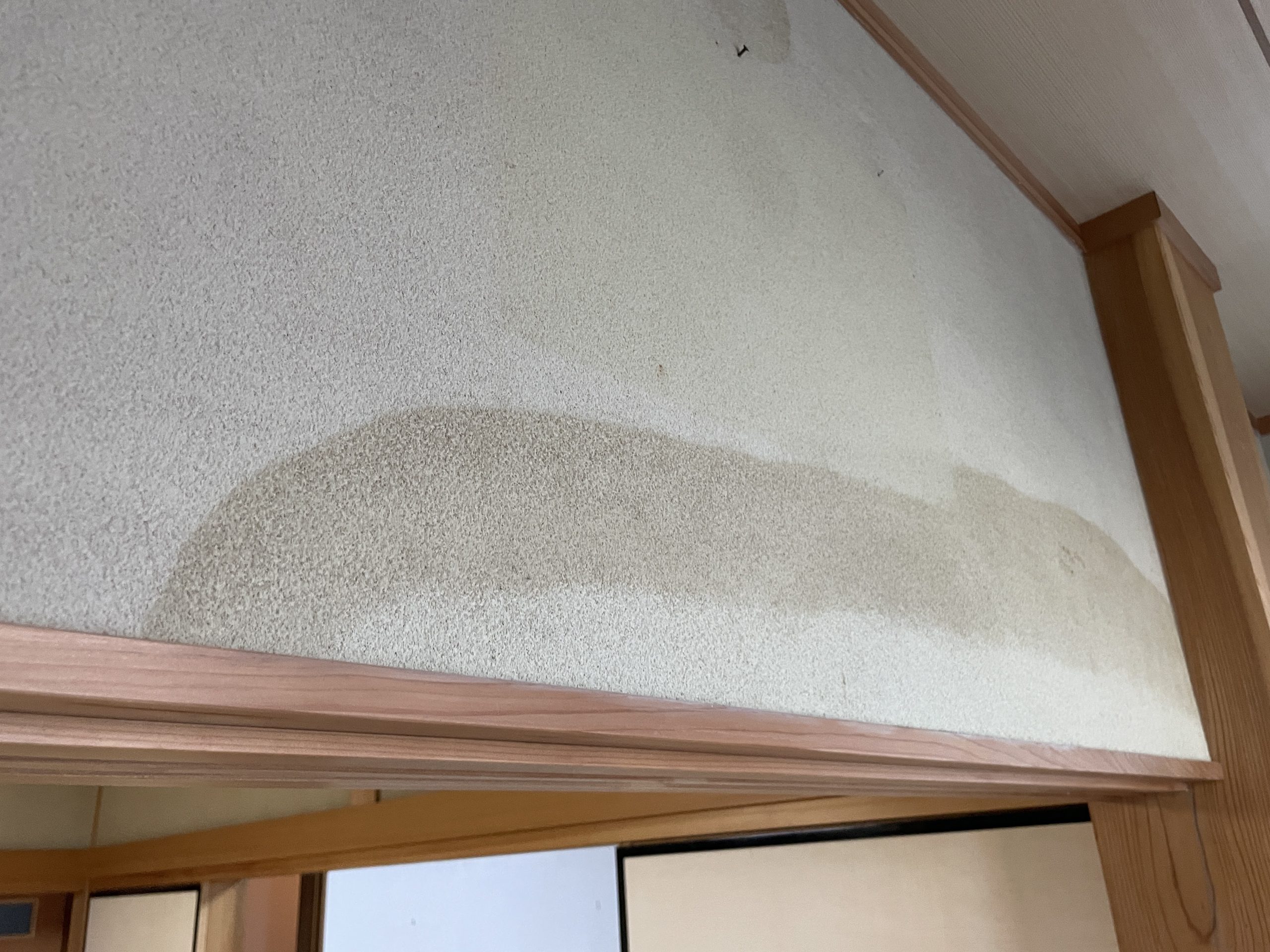 和室に雨染み確認