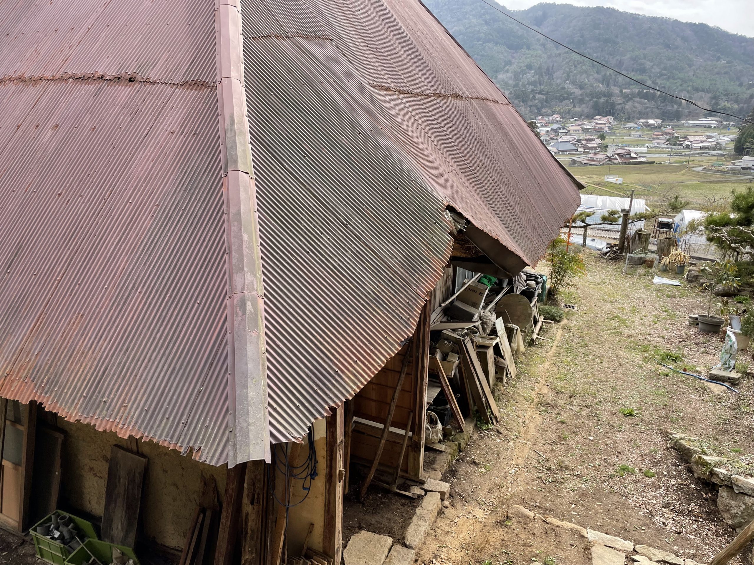 波型トタン屋根劣化
