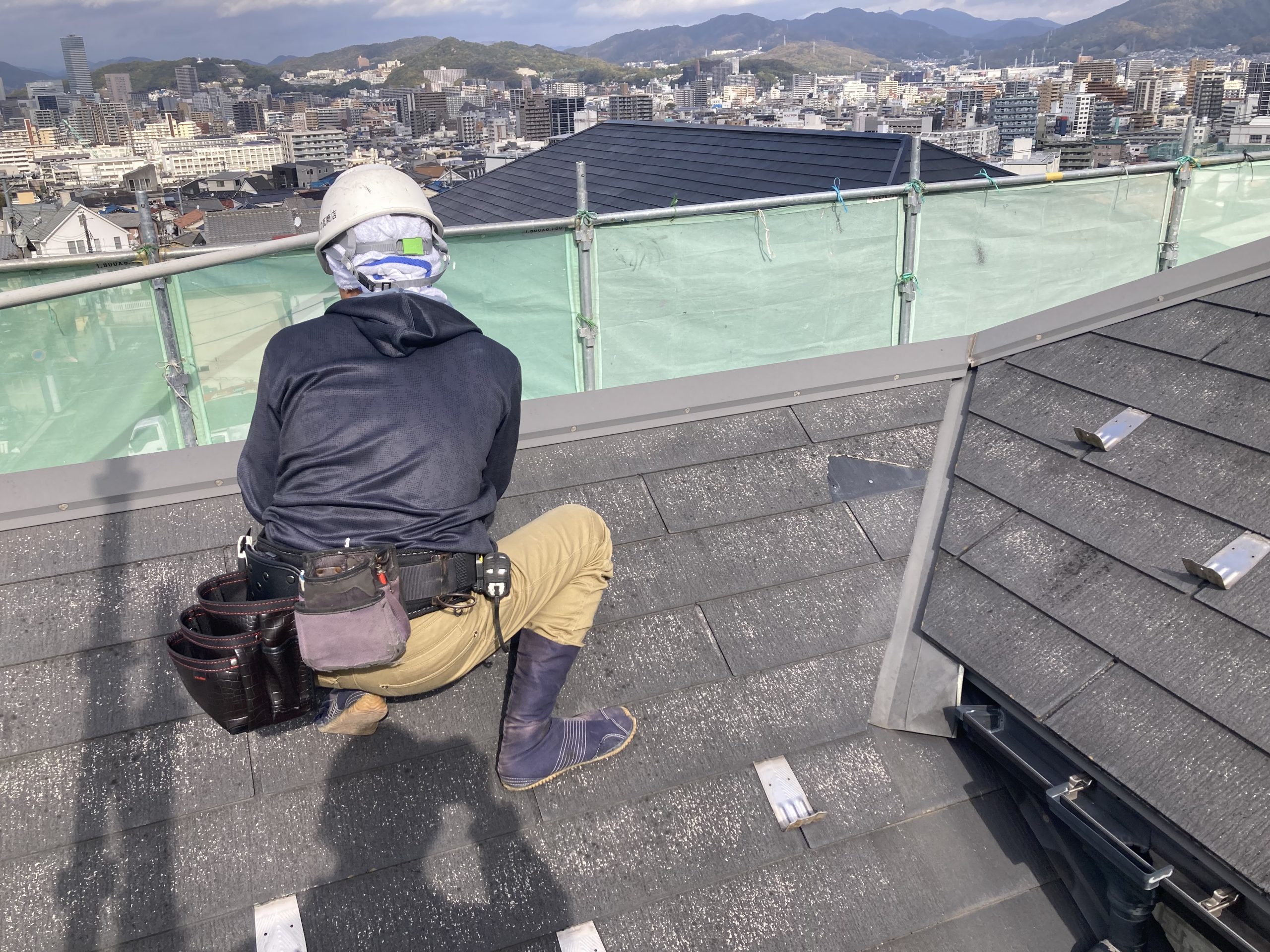 スレート屋根補修
