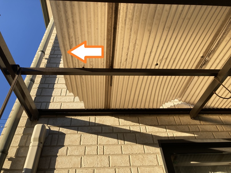 波板の劣化症状