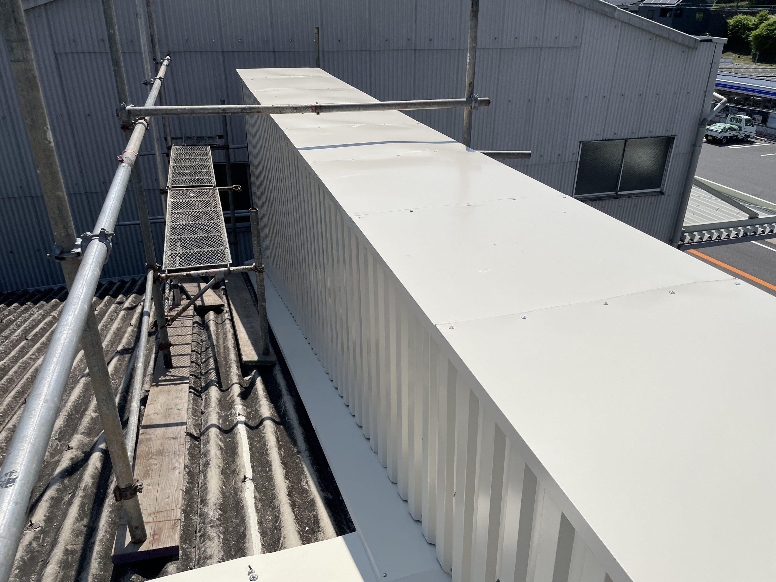 パラペットの板金カバー工法