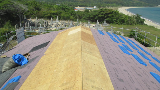 広島市南区で注文住宅の新築物件アスファルトシングル屋根と外壁施工を紹介！