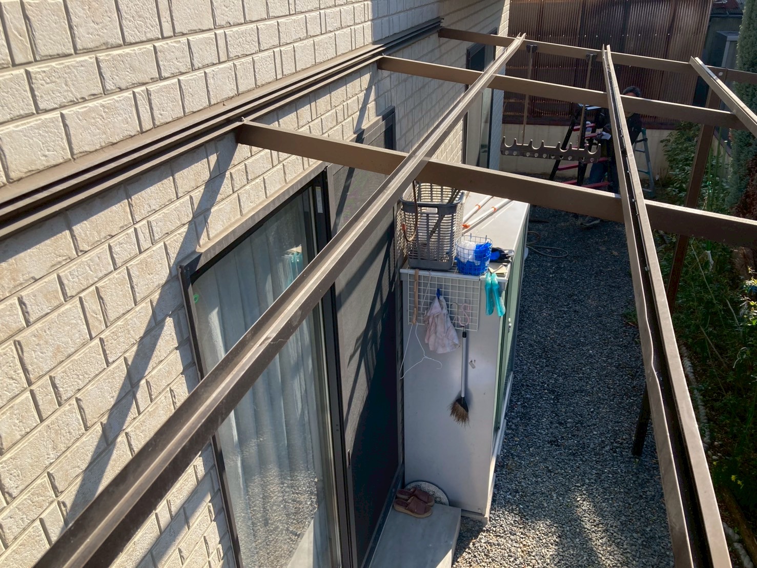 アルミテラス施工