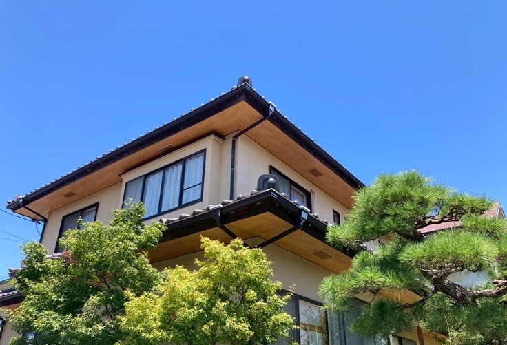 軒天追い貼り工事施工後
