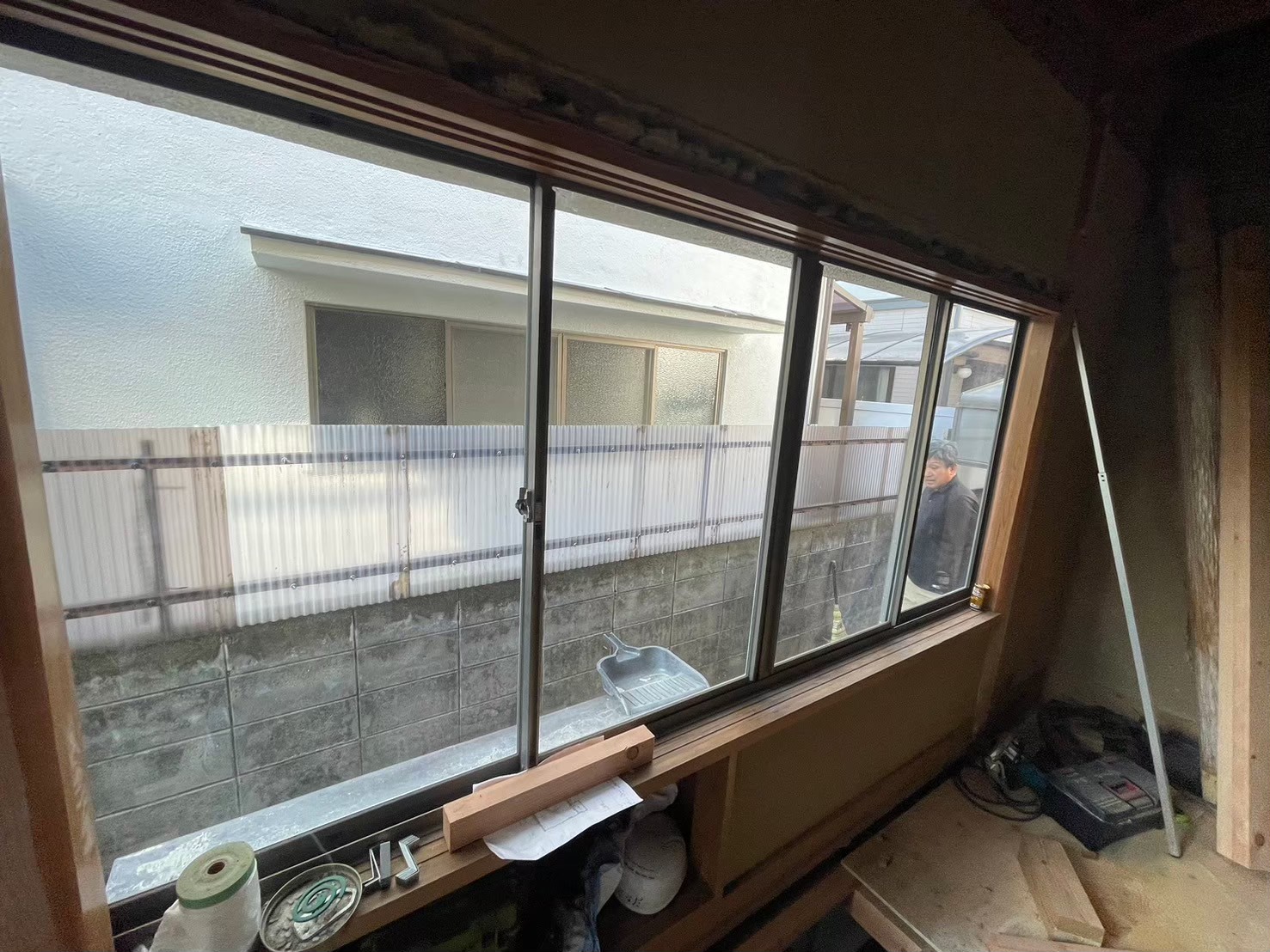 施工前の外窓の様子です