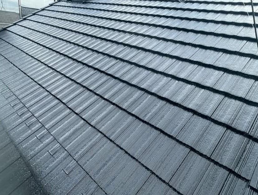 セメント瓦塗装施工後