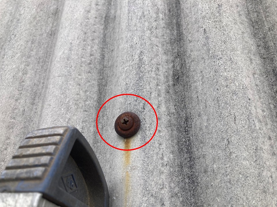 固定金具の劣化