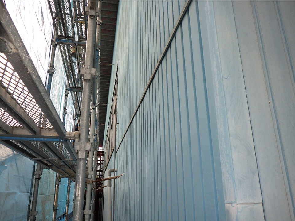 塩ビ鋼板外壁メンテナンス