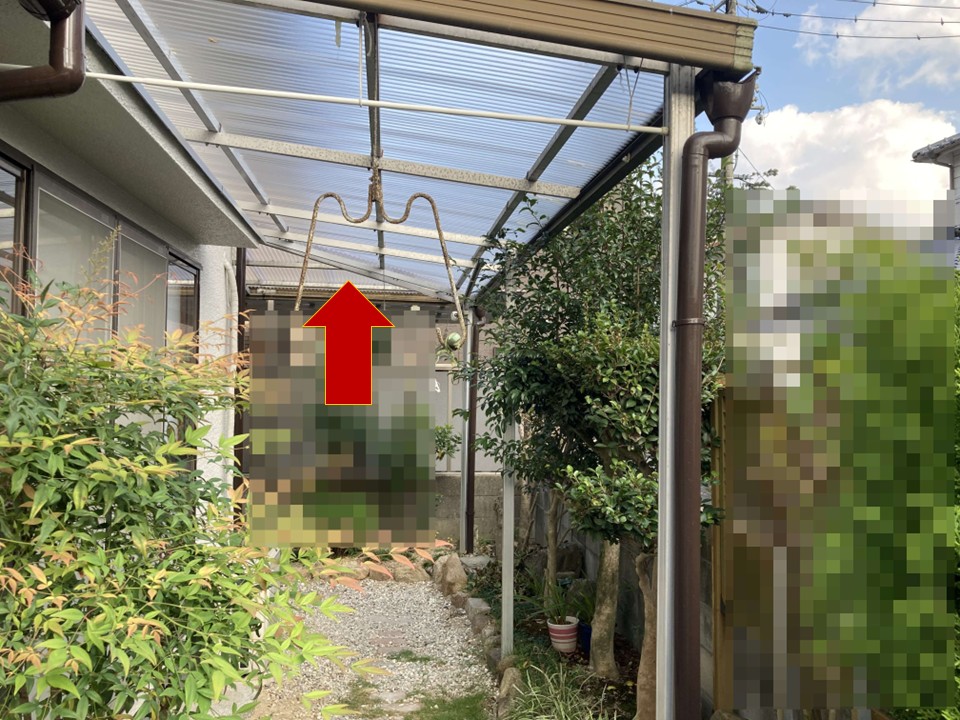 アルミフレームの歪みの様子