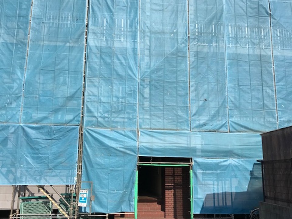 仮設足場の設置