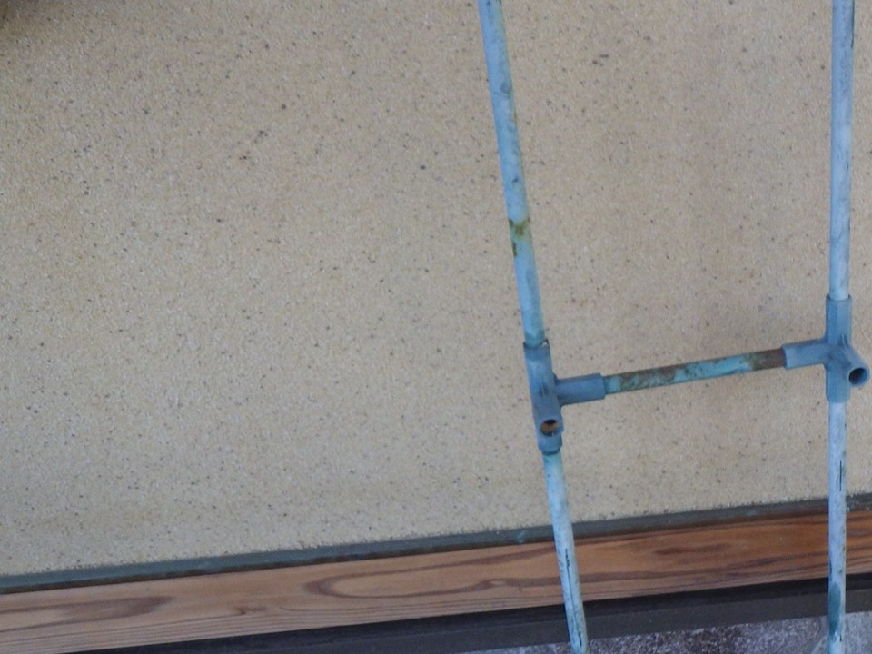 建物周囲の外壁の風合い