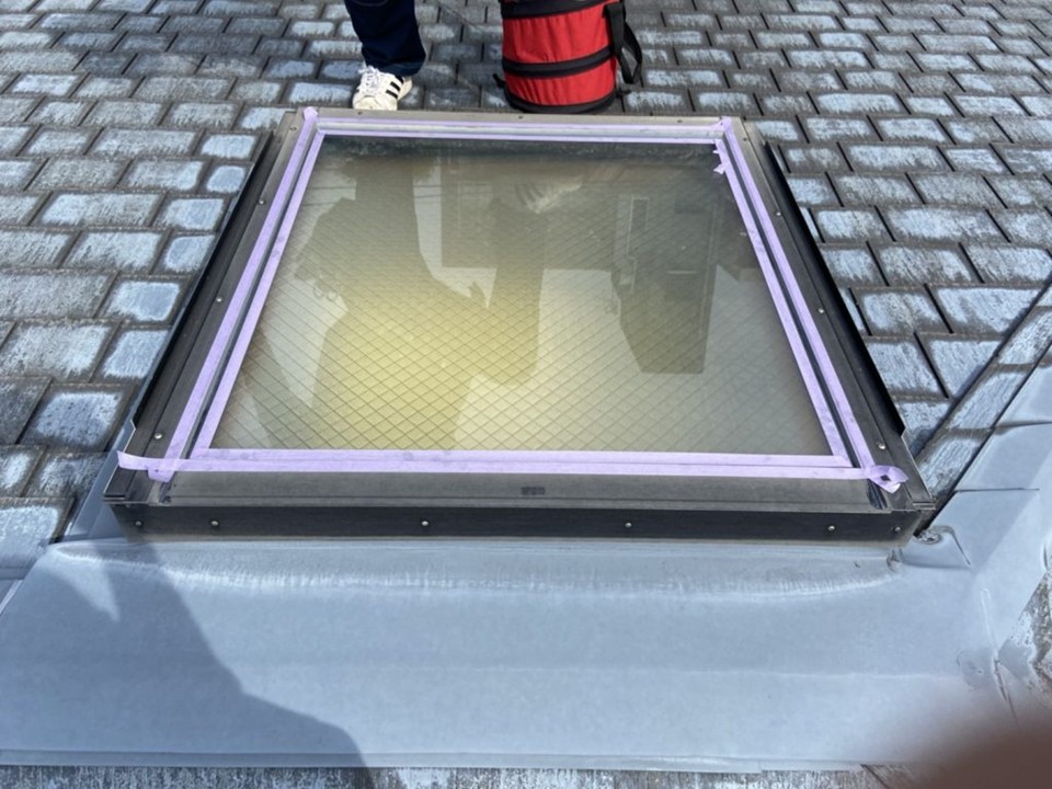 コーキング作業前の養生