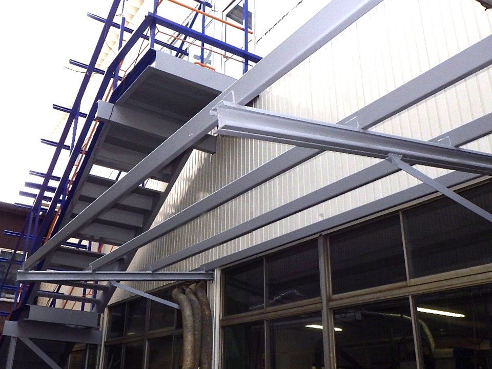 完成後の鉄骨の様子