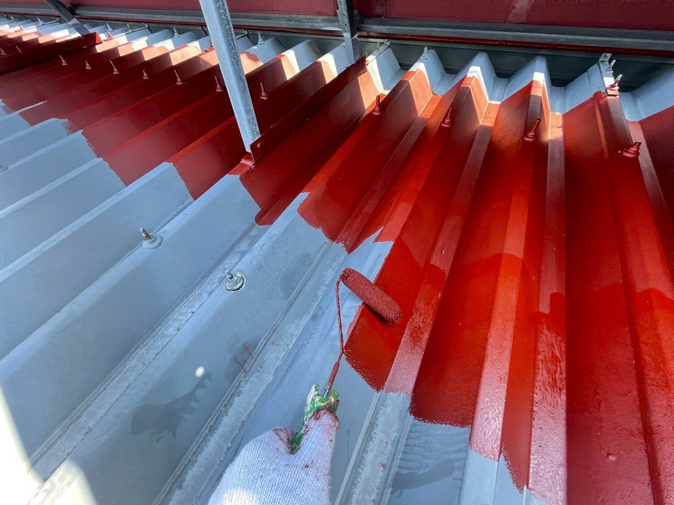 下塗り工程（防錆プライマー塗布）