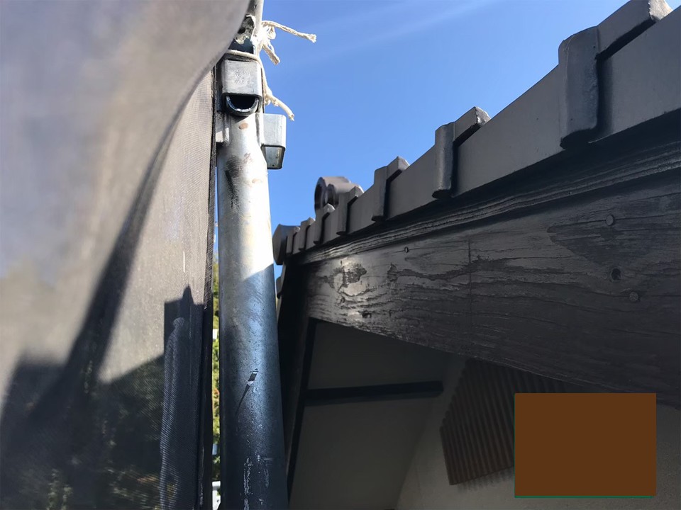 破風板塗装 完了