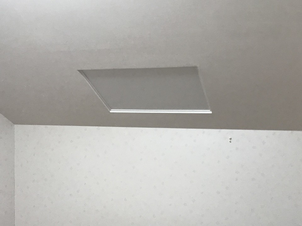 室内側の開口部補修